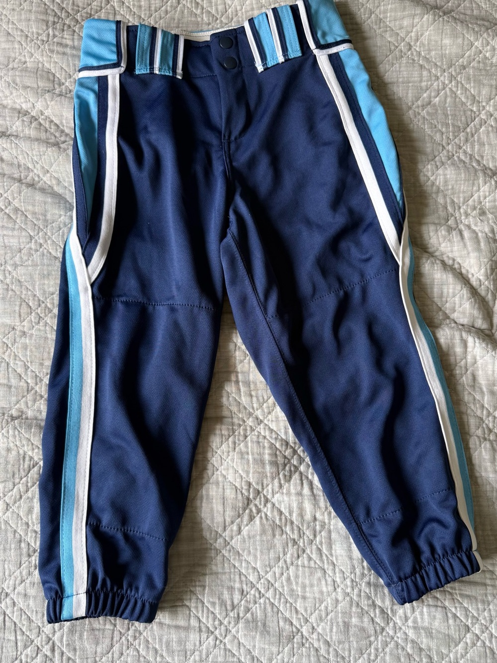 Boombah Navy Light Blue White Baseball Softball Pants  26x19